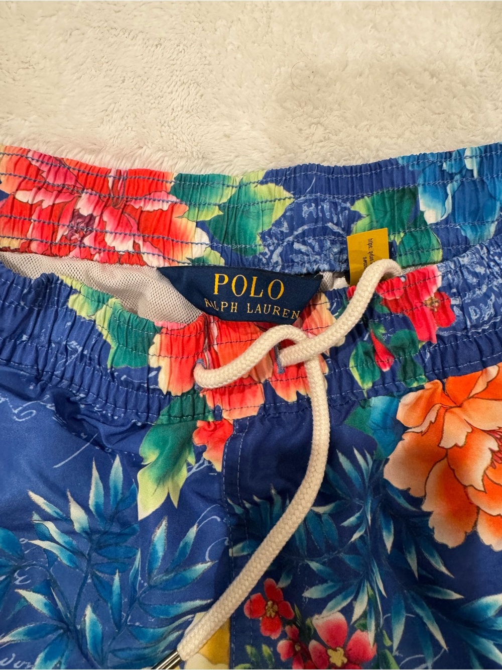 Polo Ralph Lauren Blue Floral Swim Trunks